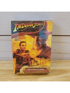 Indiana Jones Kingdom Of The Crystal Skull Playing Cards NIP  Movie Collectible
